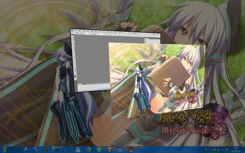 win7主题 电脑主题 萌娘资源 魔导巧壳 ?闇の月女神は导国で咏う?