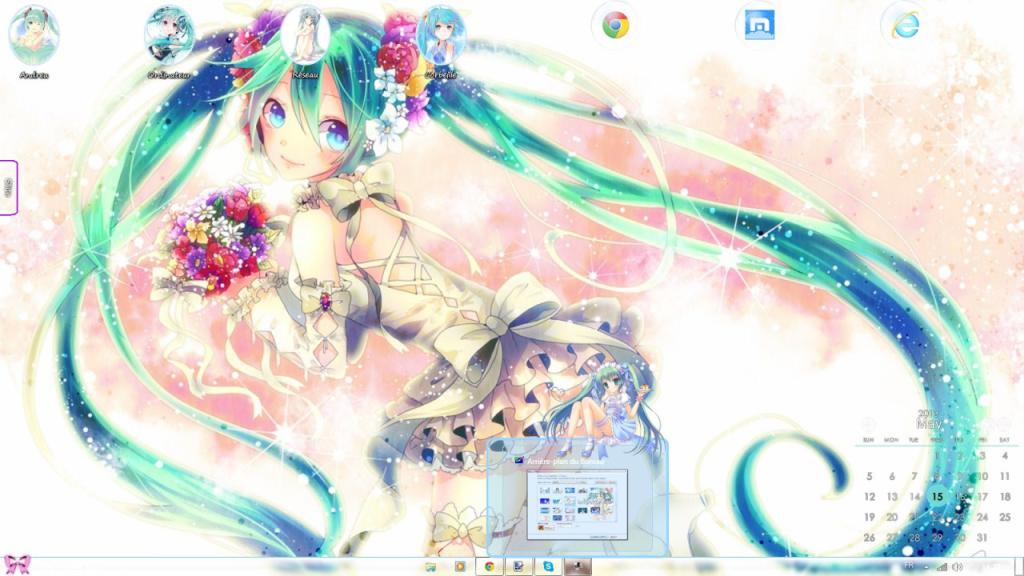 【win7主题】初音未来/Hatsune Miku Blue