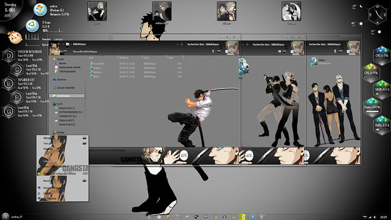 win8.1主题，GANGSTA匪徒， 电脑主题