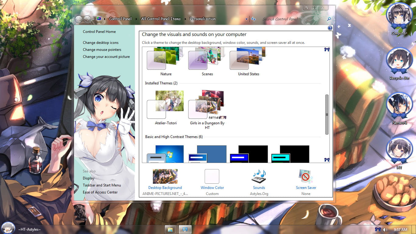 【win7主题】在地下城邂逅是否搞错了什么赫斯缇雅 win7主题