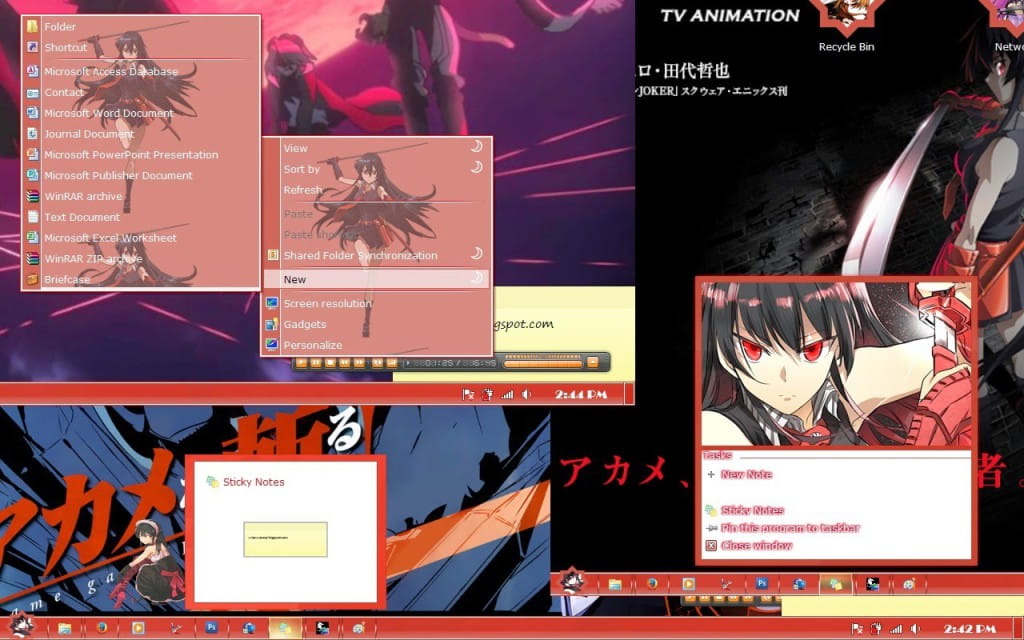 【win7主题】斩·赤月之瞳  主-赤瞳win7主题