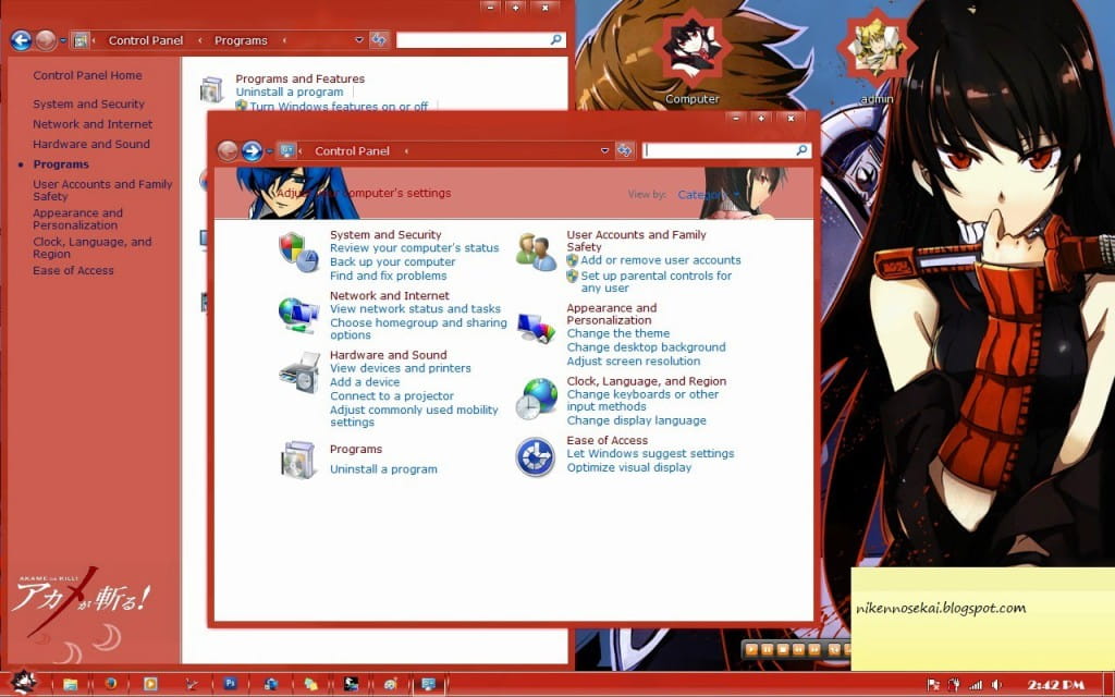【win7主题】斩·赤月之瞳  主-赤瞳win7主题