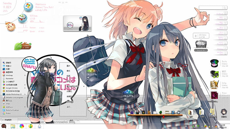 我的青春恋爱物语果然有问题，雪之下雪乃，win8主题