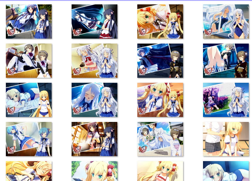 LoLI win7主题 电脑主题 萌娘资源 gal主题 鬼的捉迷藏 鬼ごっこ！