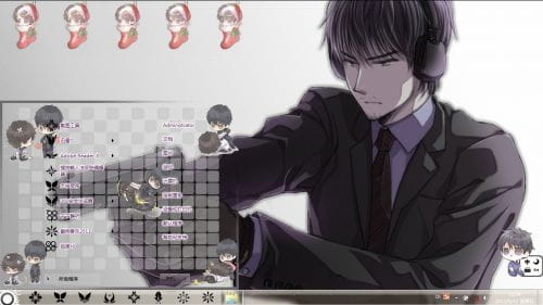 win7主题 电脑主题 萌娘资源 白色荣光 同人作 画师 ころ